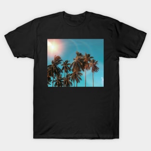 Palmtrees aqua T-Shirt